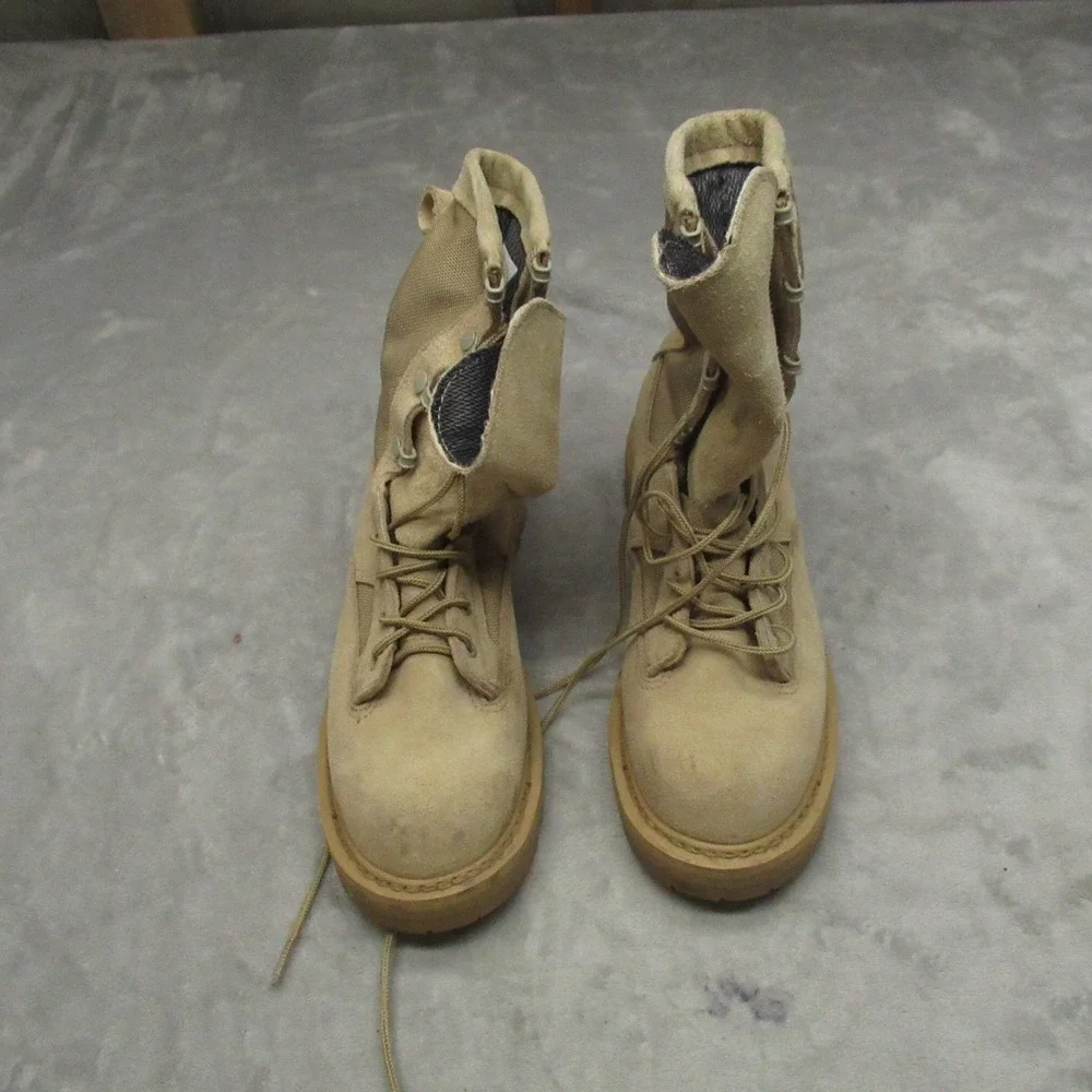 Rocky Combat Boots Mens 5.5 R Tan‎ Suede Gore-Tex Military Tactical Outdoor 790G